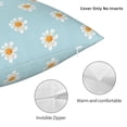 thumbnail image 3 of Pofeuu Daisies Flowers Print Double-sided plush pillowcase Square Throw Pillow Covers Pillows Cover for Living Room Bedroom Sofa Couch Cushion Cover（No pillow core）-12"x12", 3 of 7