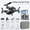 Gray, variant on Mini Drone - 2.8"x2.6"x1.2" - 4K Cameras with WiFi Live Video, RC Quadcopter with Altitudes Hold, Headless Mode for Outdoor Flight Training, with Carry Bag
