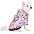 thumbnail image 2 of Fotbe Christmas Unicorns Print Small Dog Sweater Hoodies Pet Grey Hooded Soft Fleece Sweatshirts with Pocket Fall Winter Puppy Cat Sweaters Warm Clothes-X-Small, 2 of 7
