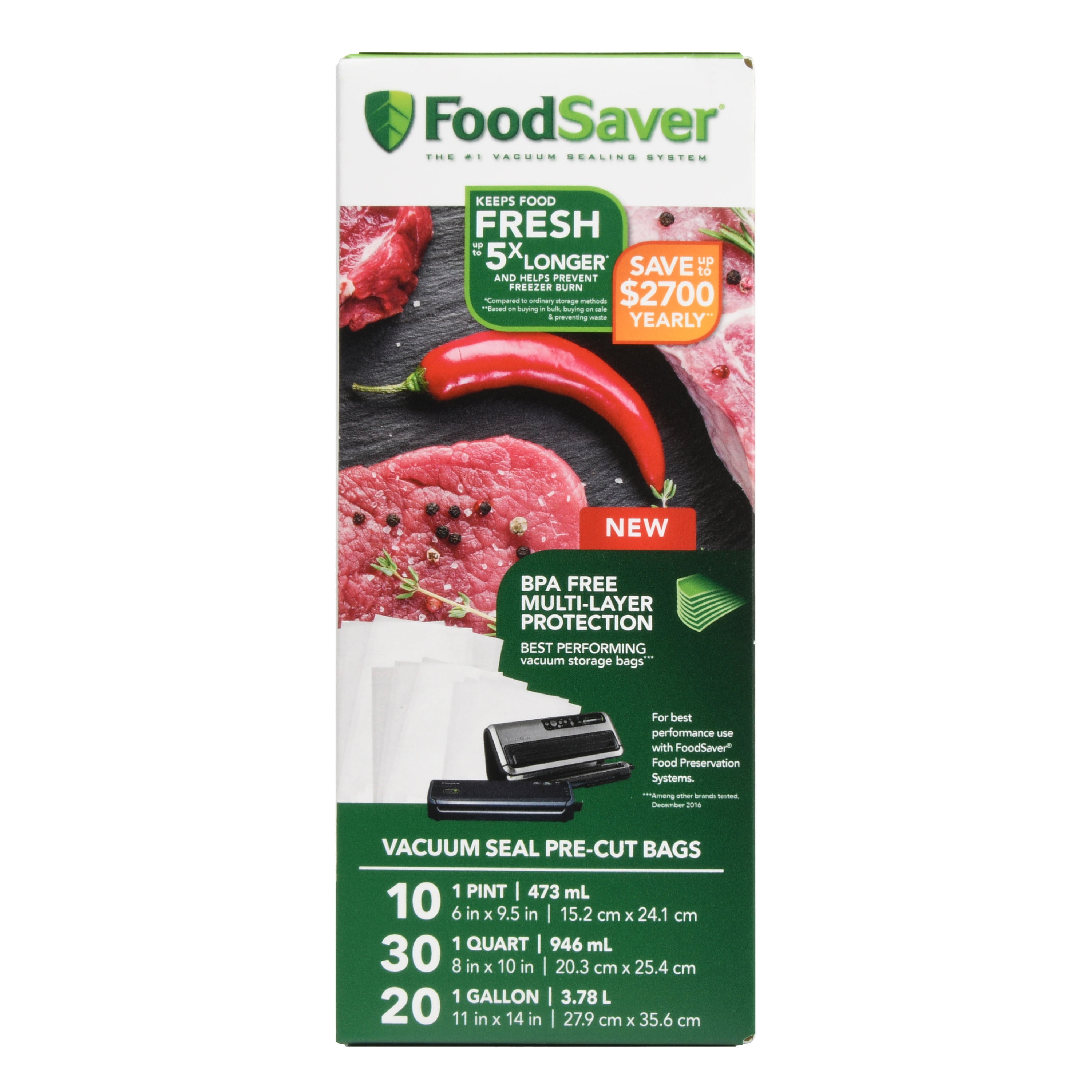 SousVide ROLLS 8"x20' Food Saver Storage Vacuum Sealer #1 Quality 