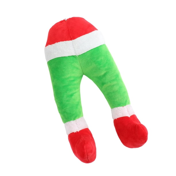 Decoración festiva colgante con patas de Papá Noel para de Navidad: agregue un toque de alegría navideña con estos extravagantes adornos de pata Verde