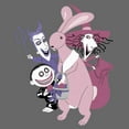 thumbnail image 2 of Junior's The Nightmare Before Christmas Easter Bunny Caught Graphic Tee Charcoal 2X Large, 2 of 3