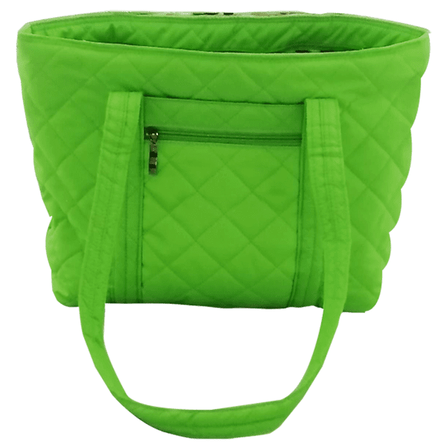 Bolsa DAMA floral SBGO TIPO TOTE VERDE NEON