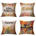 thumbnail image 3 of Yidarton Home Linen Pillow Cover Thanksgiving Pillowcase Letter Printing Pattern Living Room Sofa Cushion Cover, 3 of 6