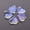 Clear AB, variant on 10pcs 15mm Crystal Glass Petal Leaf Loose Pendants Beads for Jewellery Making-Grayish Blue