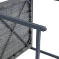 thumbnail image 6 of PORKISS 9 Piece Patio Furniture Set, Outdoor Wicker Sectional Set with Rattan Chairs, Modern Dining Table Set with Glass Table Top and Cushions, Grey, 6 of 12