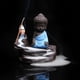 thumbnail image 3 of Estatua del Pequeño Tathagata, Buda de Meditación, Quemador, Incensario de Cono Azul, 3 of 8
