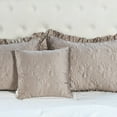 thumbnail image 5 of Home Soft Things 4 Piece Ruffle Matte Satin Bedspread Set - Taupe - King (78" x 80" + 24"), 5 of 7