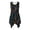 Math Science Doodle Pattern, variant on HELLHERO Sleeveless Sundress with Side Pockets, Asymmetric Irregular Hem Midi Dress for Daily Wear and Holiday Party
