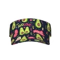 thumbnail image 3 of Balery Avocado Love Sport Wear Athletic Visor Sun Sports Visor Hat Visor Adjustable Cap for Women and Men (One Size), 3 of 8