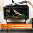 thumbnail image 4 of ToxiRium 40x16x16 inch Reptile Enclosure, PVC Stackable Terrarium with Sliding Glass Doors for Geckos, Corn Snakes, Kingsnakes and Other Small Reptiles, 4 of 9