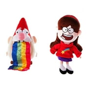 Gravity Falls Barfing Gnome & Mabel Girl Set 7" High Quality Plush Stuffed Dolls New