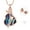 Rose Gold-Blue, variant on Crystal Butterfly Cremation Urn Necklace for Ashes - Memorial Keepsake with Crystal Pendant Jewelry Women Keepsake Bereavement Gift for A Loss of the Loved One