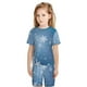 thumbnail image 5 of Balery Snowflakes1 Conjunto de Pijama Infantil de Manga Corta con Estampado – Ropa de Dormir de Algodón Suave-4X-Large, 5 of 5