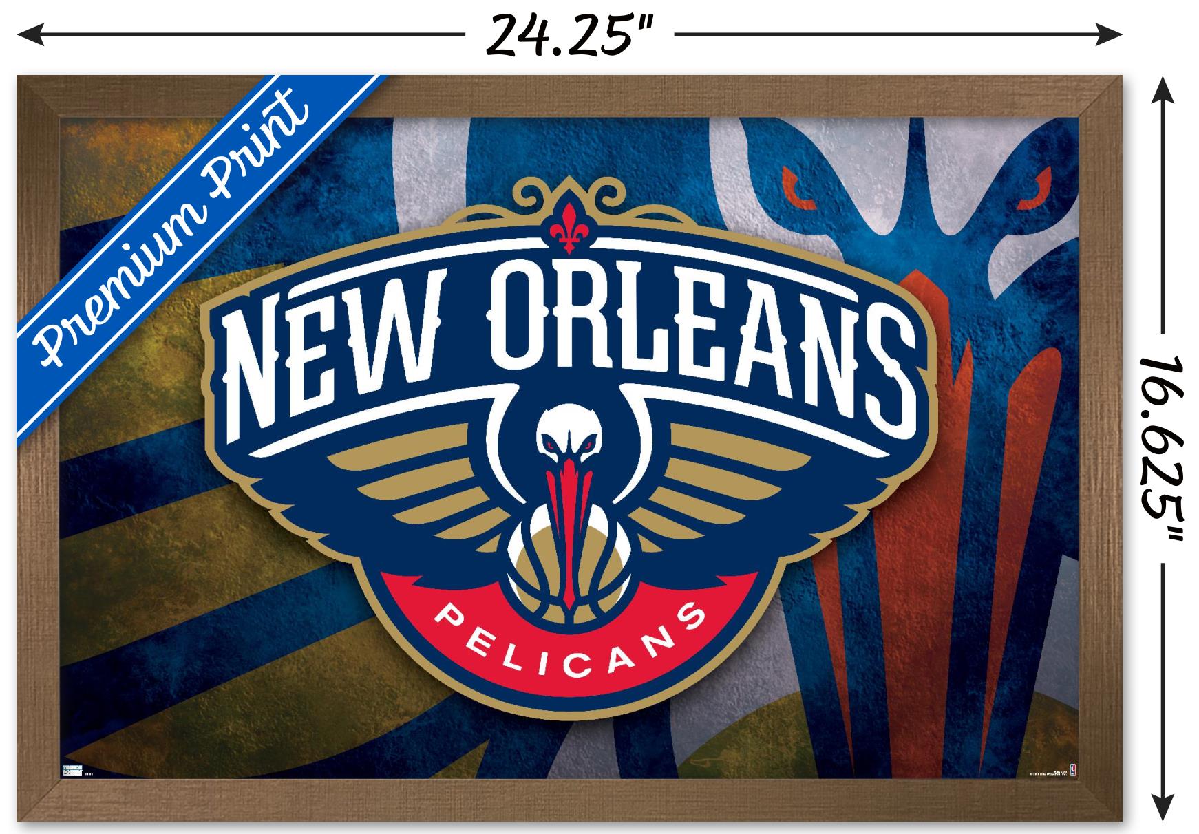 NBA New Orleans Pelicans - Logo 20 Wall Poster, 14.725" x 22.375", Framed - image 3 of 5