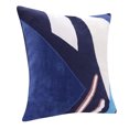 thumbnail image 7 of Ox Bay and Stacy Garcia 20" x 20" Blue/Ivory Abstract Embroidered Cotton Adult Decorative Throw Pillow Cover, 7 of 7