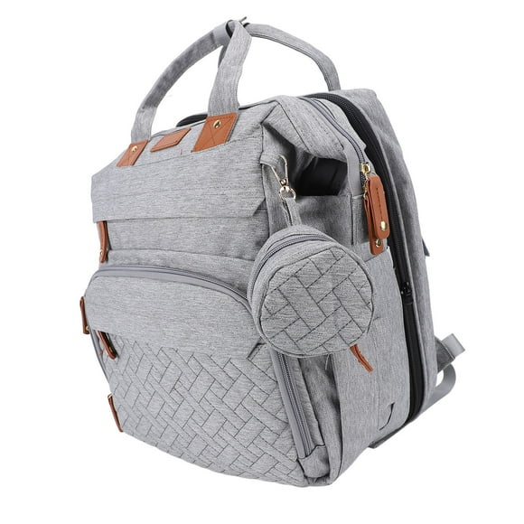 Sac à Couches Pliable Multifonction Sac à Dos à Couches pour Bébé avec Port de Chargement USB pour Voyage