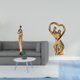 thumbnail image 2 of Figura decorativa de una mujer y una pareja de amantes de una tribu africana. Ideal para decorar el hogar, la habitación, la mesa, el mueble de la tel, 2 of 8