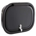 thumbnail image 2 of RecPro RV Baggage Door | Rounded Corners | Camper | Compartment Door | Black Fiberglass (12" W x 9" H) | Made in America, 2 of 4