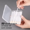 thumbnail image 3 of QARUN Piercing Aftercare Swabs-50 Count Lint-Free Microfiber Sponge Tips to Clean&Reduce Bumps for Ear,Nose,Belly Button Piercings,Faster Recovery, 3 of 7