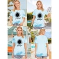 thumbnail image 4 of XCHQRTI Sunflower Shirts for Women Graphic Short Sleeve Tshirts Casual Summer Tee, 4 of 7