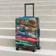 thumbnail image 6 of Yiaed Tropical Vacation Essentials Print Travel Luggage Cover Suitcase Protector Covers Elastic Luggage Anti-scratch(No luggage included）-Small, 6 of 7