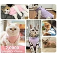 thumbnail image 7 of Tingzi Cat Recovery Suit for Abdominal Wounds,Cat Onesie for Cats After Surgery Cone of Shame Alternative Surgical Spay Suit for Female Cat, 7 of 7