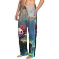 thumbnail image 6 of Gukieu Pond Cute Axolotl Print Men's Home Trousers, Elastic Drawstring Home Pajamas Clothing Suitable for Adult Men-Small, 6 of 6