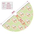 thumbnail image 3 of Sikiie Rabbit With Tie 30-48 inches {designName} Print Christmas Tree Skirt Snowman Xmas Tree Skirt with Edge Christmas Decorations for Holiday Party36", 3 of 7