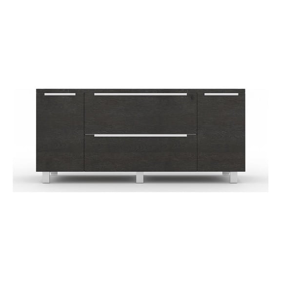 Credenza with 2 Drawers and 2 Doors in Espresso