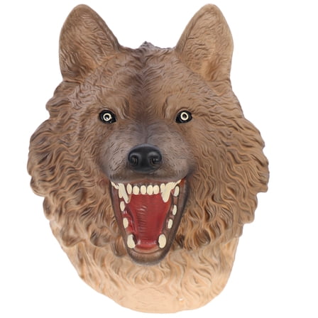 PTOOTP Brown Shark Hand Puppet Interactive Toy for Kids Vinyl Creative Role Play Educational