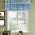 thumbnail image 3 of Blue Curtain Valances for Windows, Kitchen Valance Window Treatments Panel 2 Pack, Vintage Modern Abstract Art Ombre Rod Pocket Short Curtains for Bathroom Bedroom 60 x 18 Inch, 3 of 8