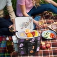 thumbnail image 5 of FORMRS Insulated Cooler Bag 24 Cans Capacity Soft Leakproof Lunch Box with Side Pockets, Halloween Orange Ghosts, 5 of 7