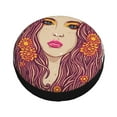 thumbnail image 3 of XMXY Russian Ethnic Flower Girl Spare Tire Cover, Universal Waterproof Cover for Jeep RV Tire Wheel Protection, 15 inch, 3 of 8