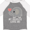 thumbnail image 4 of Inktastic My Abuelita Loves Me Gift Boys or Girls Long Sleeve Baby Bodysuit, 4 of 5