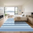thumbnail image 3 of ODIKA 5'x7' Machine Washable Non-Slip Area Rug, Geometric Navy Blue High Traffic Rug, Blue, 1051549, 3 of 7