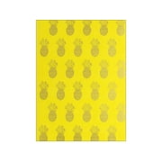 Lady Jayne Faux Leather Journal Yellow Pineapples