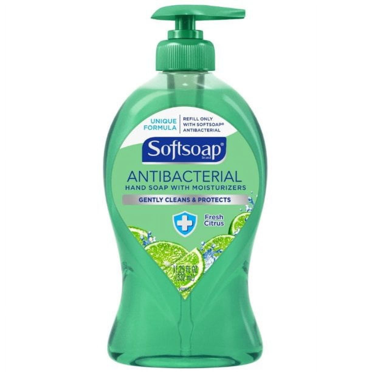 Soft Soap Antibacterial Hand Soap Soft Skin, Fresh Citrus, 11.25oz, 4-Pack