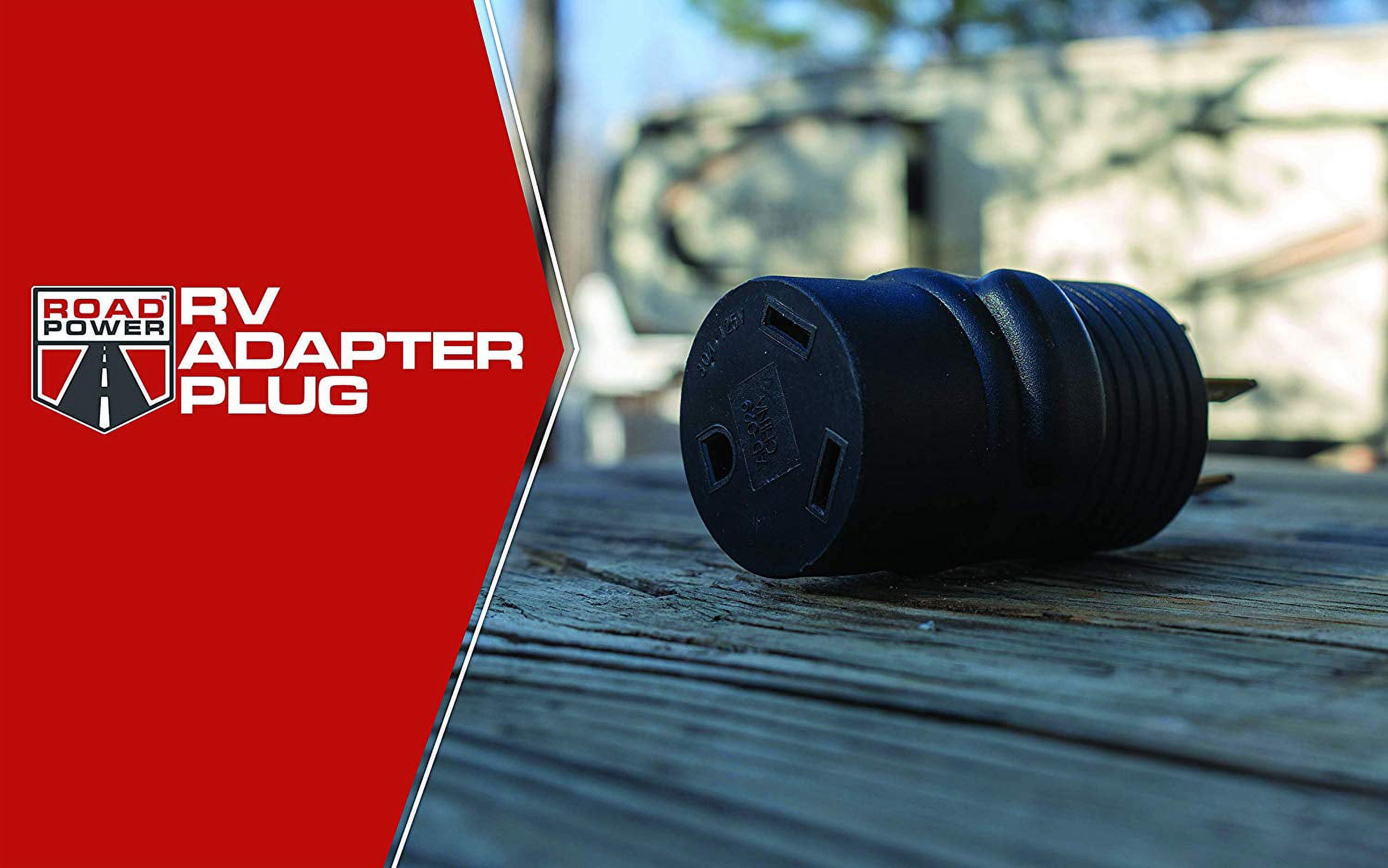 Road Power RV Black Adapter 14-50P TT-30R
