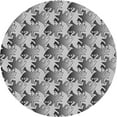 thumbnail image 1 of Ahgly Company Machine Washable Indoor Round Transitional Platinum Silver Gray Area Rugs, 8' Round, 1 of 7