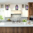 thumbnail image 4 of 7.64 in. Fish Motif Art Glass Glass Globe Pendant Shade for Mini Pendant Light Chandelier Ceiling Light Fixture(3-pack), 4 of 5