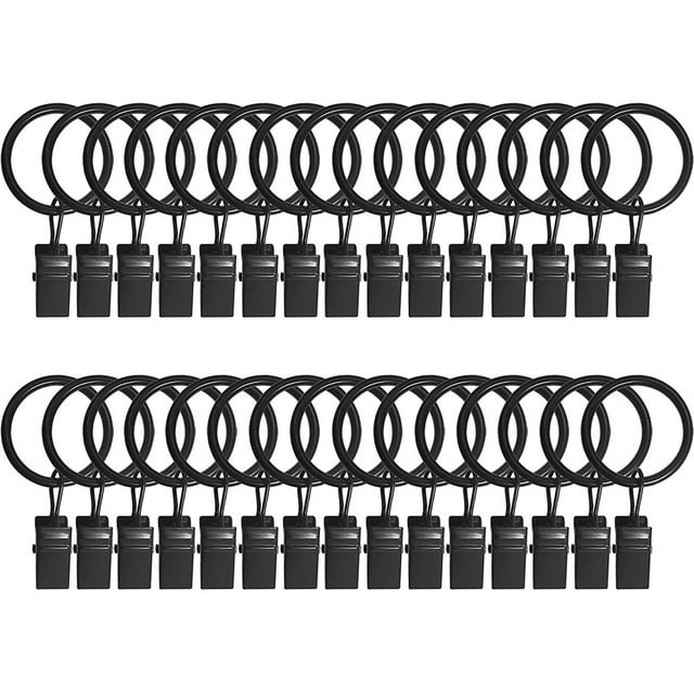 Hearth & Gear Heavy Duty Fixing Clip For Curtain Rings Hanger Sturdy Steel Curtain Holders Secure Drapery Hooks For Roman Rods Durable Clips Vise Screw 18 Sawhorse Wooden Woodworking Workbench