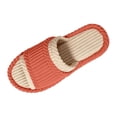 thumbnail image 3 of Tqyyweavej Terry Cloth Open Toe Slippers for Women Memory Foam Slip On House Slippers Color Block Comfy Corduroy Indoor Outdoor Shoes, 3 of 10