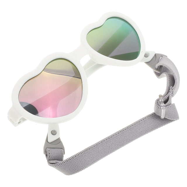 OULII 1Set Kids Sunglasses Girls TPEE Frame Polarized Lenses Playful Design for Ages 0-24 Months