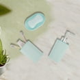 thumbnail image 3 of Unique Bargains 1 Set Durable Square Bathroom Accessories Kit for Bathroom Blue Plastic, 3 of 4