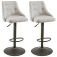 thumbnail image 5 of WHI AIR LIFT STOOL, SET OF 2, FABRIC/METAL, BEIGE, 5 of 6