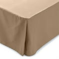 thumbnail image 3 of The Great American Store Full Bed Skirt Taupe Solid 15 Inch Tailored Drop Pleated Bed Skirt, Easy Fit Dust Ruffle, Soft Brushed Microfiber Ruffle Bed Skirt, Luxury Bedskirt, 3 of 4