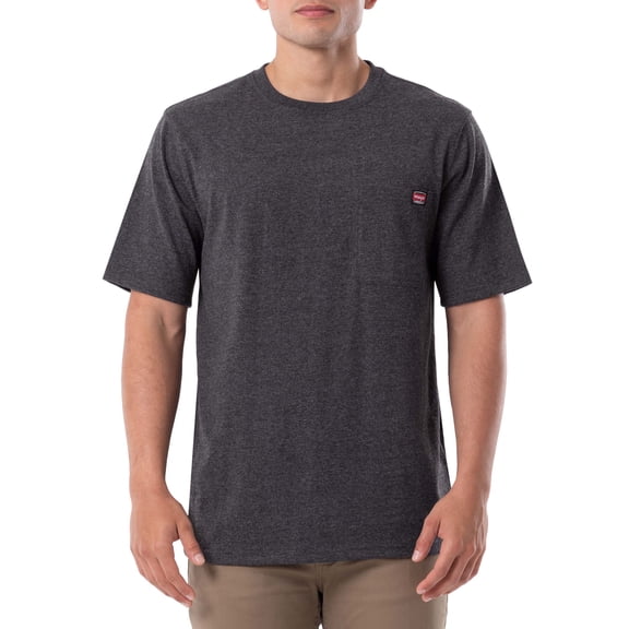 Wrangler Workwear Men's Short Sleeve Pocket Crew Neck Tee