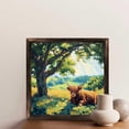 thumbnail image 6 of Highland Cow Under Tree Pasture Wooden Sign Wall Plaque - Vintage Art Decoration, Wall Decoration - Ideal Gift For Home Decoration, Living Room, Bathroom, Bedroom, Garden, Dining, Bar, Cafe, Festiv, 6 of 7