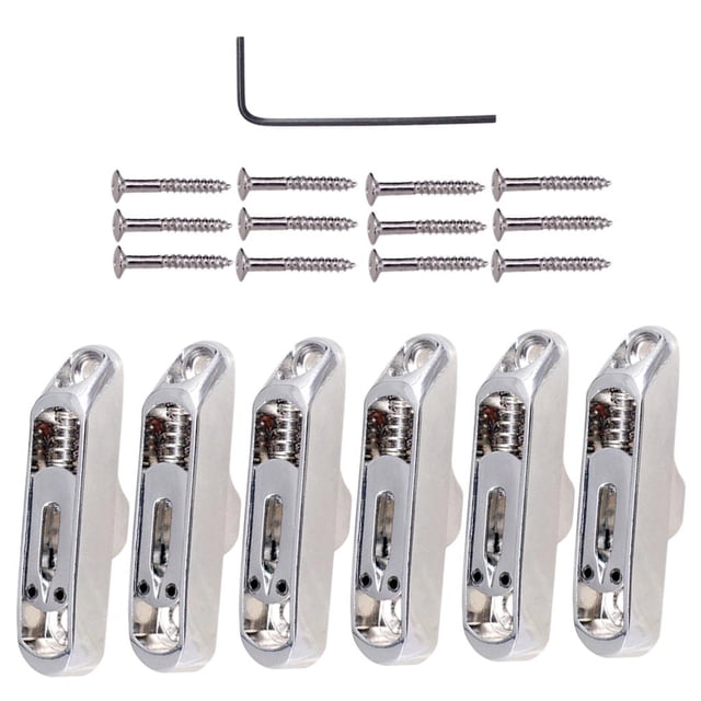 MERIGLARE Guitar Bridge Tailpiece Hex Wrench Set with Screws For 6-String Electric Guitar